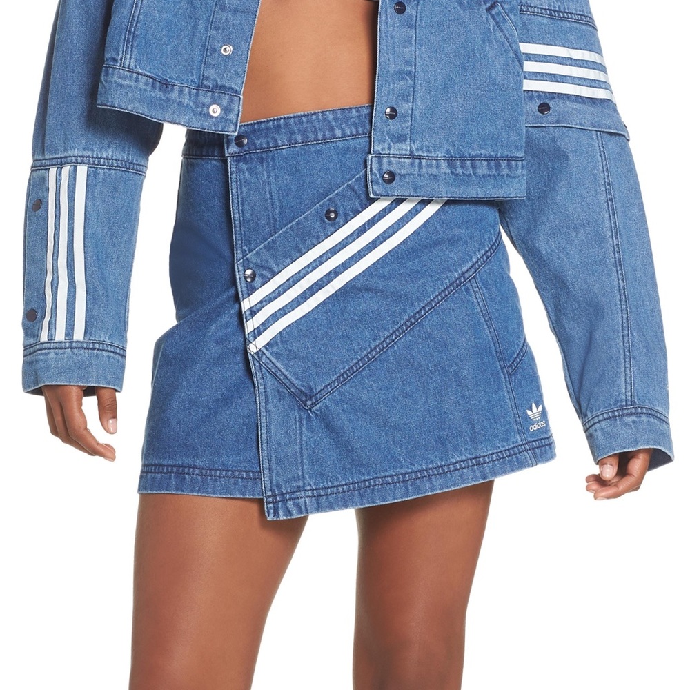 Adidas By Danielle Cathari Denim Skirt Small NWT